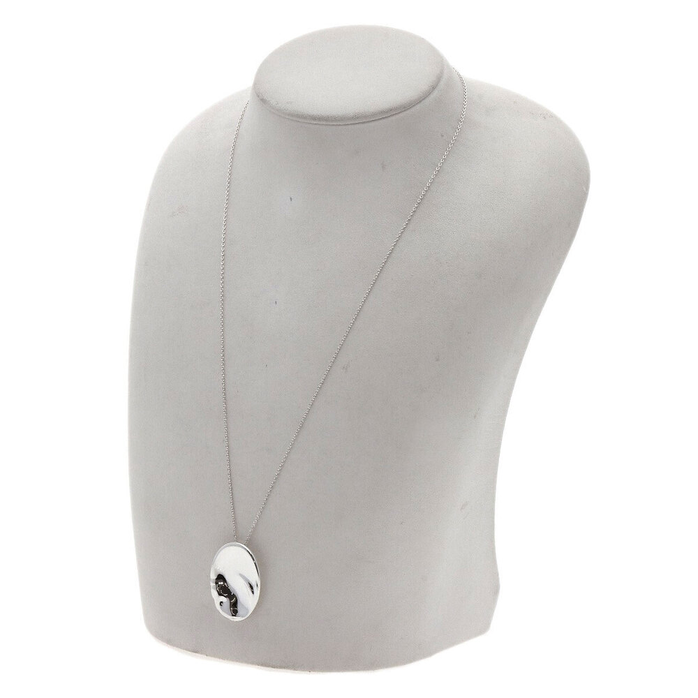 Tiffany Co Madonna Necklace Silver View 4